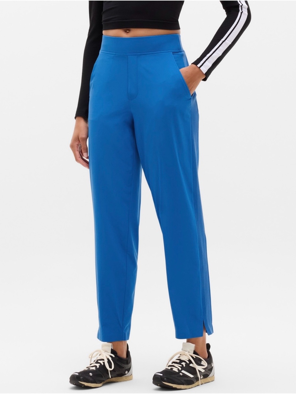 Athleta Brooklyn Mid-Rise Ankle Pants in Breaker Blue